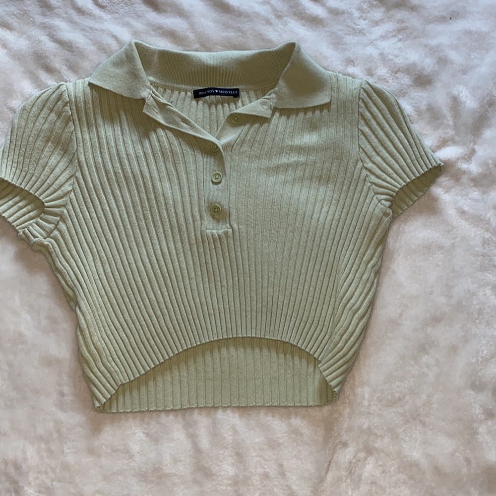 Brandy Melville Cropped Collar Shirt